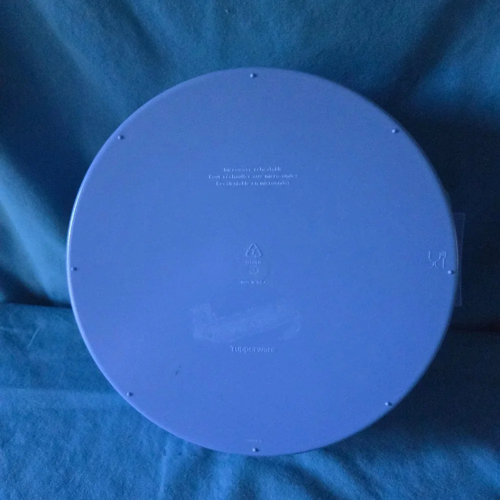 Tupperware Microwave Multi Steamer 3 Piece Set Purple Teal White Vintage USA